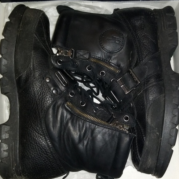 black polo boots mens